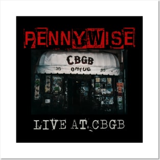 pennywise live at cbgb Posters and Art